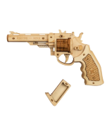 Robotime Rokr DIY Revolver,Scatter with Rubber Band Bullet