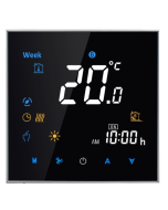 BHT-3001 16A Load Electronic Heating Type LCD Digital Heating Room Thermostat with Sensor, Display Clock / Temperature / Time / Week / Heat etc