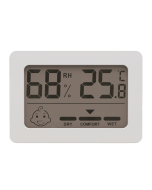 Household Indoor Mini Smiley Electronic Temperature And Humidity Meter With Stand