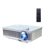 A76 5.8 inch Single LCD Display Panel 1280x768P Smart Projector with Remote Control, Android 6.0, Support AV / VGA / HDMI / USBX2 / SD Card /Audio