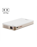 S90 DLP Android 9.0 1GB+8GB Smart 4K Wireless wifi Mini Projector (White)