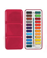 Portable Iron Box Solid Watercolor Paints Set for Artist School Student Outdoor Water Color Sketch Painting Stationery