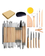 30 In 1 Wooden Pottery Clay Tools Multi-Function Clay Sculpture Tools