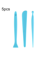 5 Sets Plastic Sculpture Clay Pottery Tool Knife Set(3pcs/Set)