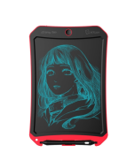 WP9316 10 inch LCD Monochrome Screen Writing Tablet Handwriting Drawing Sketching Graffiti Scribble Doodle Board for Home Office Writing Drawing(Red)