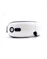 Bluetooth music rechargeable model intelligent eye massage instrument with heat vibration air pressure function (white)