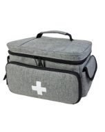 Small Medicine Storage Bag Home First Aid Kit(Grey)