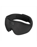 EM4 Bluetooth 5.2 Eye Mask Wireless Headset Blackout Eye Protection for Sleep Office Lunch Break (Black)