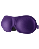 3D Adjustable Silicone Anti-slip Sleep Eye Mask Three-dimensional Memory Foam Eye Protection Mask(Purple)
