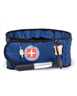 Traction belt waist plate protrudes the belt support