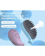 Pet Electric Spray Hair Removal Comb One-touch No-Clean Anti-Flying Hair Comb