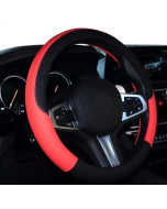 Shiawasena Car Steering Wheel Cover, Leather, 38cm Universal Fit, Non-Slip and Odorless