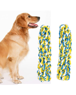 2 PCS Pet Toys Handmade Twist-Shaped Dog Teething Cotton Rope Corn Cob Toy
