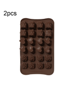 2pcs for sale Silicone Chocolate Moulds Jelly Christmas Candy Cake Moulds