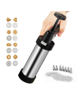Multi-functional stainless steel laminating gun set Cookie cutter hand-press biscuit machine home DIY baking tools