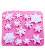 2 pieces for sale DIY fondant cake mold snowflake silicone mold