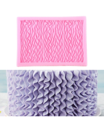 CC562 Food Grade Fondant Silicone Mold Ruffle Skirt Cake Decoration Tool