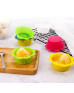 20 pieces for sale DIY baking mold macaron lace shape silicone cake cup pudding tart muffin cup mold, color shipped randomly