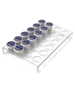 YX038 Acrylic 24 Holes Coffee Capsule Storage Display Rack