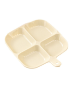 Multi-purpose four-compartment side dish kitchen storage spice plate