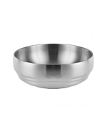 Stainless steel double-layer thickened cold noodle bowl and mixed rice bowl