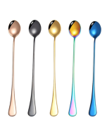 304 stainless steel long handle thickened pointed spoon coffee ice drink stirring spoon