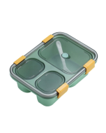 Sealed compartment microwave plastic lunch box portable student lunch tray, specifications: 850ml
