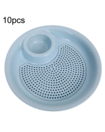 10 pieces sold, flavored dumpling plate, wheat straw double-layer draining plate