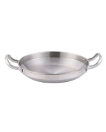 Thickened stainless steel double-ear pan, seafood rice pan, fried chicken plate
