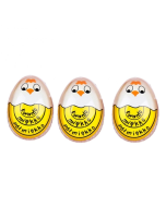 3 pieces for sale Boiled egg timer, soft-boiled egg reminder, color changing temperature sensing cartoon egg timer