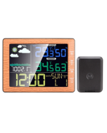 Multifunctional wireless color screen weather clock indoor and outdoor thermometer and hygrometer