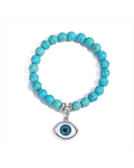 eye Women's Beaded Bracelet with Turquoise in Ethnic Style