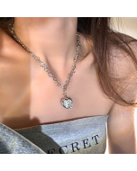 Women's Letter Alphabet Versatile Titanium Steel Necklace Twist Chain