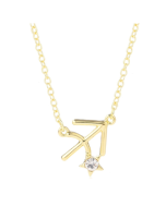 Zodiac Pattern Pendant Choker Necklace with Twelve Constellations Embedded with Diamonds N2204-9