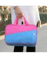 Fashion Large Capacity Portable Oxford Wet And Dry Separation Travel Bags(Rose Red and Blue)