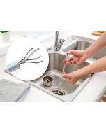 Metal wire brush, handmade kitchen sink cleaning hook, sewer dredger