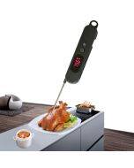 Folding Digital Meat Thermometer Probe Wireless Instant Read Kitchen Cooking Food Long Stainless Steel Probe BBQ Thermometer