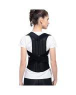 Hunchback correction belt, spine and back fixation belt, corrective clothing, size: XXL (black)