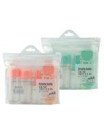 8-piece set/set of PVC material portable mini traveler packaging bottle press bottle facial cream box in random colors