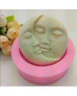 DIY chocolate cake pudding decoration tool face silicone model baking mold