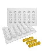 6 consecutive concave ball long cake molds DIY baking dessert molds