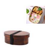 Wood Environmental Protection Tableware Portable Lunch Box Bento Box, Style:Single Layer(Paint Color)