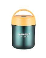 THE GOURMET Stainless Steel Insulation Cup Double-Sealed Insulation Soup Cup(Yellow)
