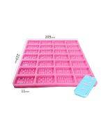 Domino Epoxy Silicone Mold DIY Fondant Cake Decoration, Model Number:SX-BH-107(Pink)