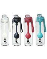 Cartoon Cat Pattern Tea Water Separation Plastic Cup With Spoon