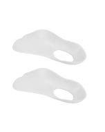 Flat foot correction insole, arch collapse support pad, foot valgus corrector for adults and children, L size (white)