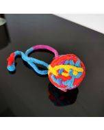 5 PCS Cat Toy Ball Cat Molar Play Wool Ball(Red Yellow Blue Purple)