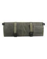 Oil Wax Canvas Roll Chef Knife Storage Bag(Army Green)