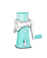 Multi-Function Slicer Hand Roller Kitchen Cut Vegetable Grater, Colour: Blue
