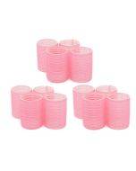 12 PCS/Set Self-Adhesive Curling Iron Hair Core Fluffy Hairdressing Tool,Random Colour Delivery, Specification: 63x28mm